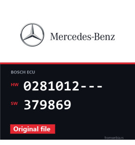 Mercedes-Benz Vito 0281012--- 379869 original ECU file