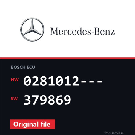 Mercedes-Benz Vito 0281012--- 379869 original ECU file