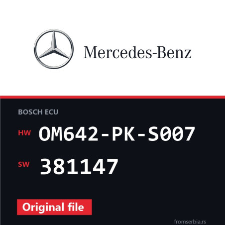 Mercedes-Benz Vito OM642-PK-S007 381147 original ECU file