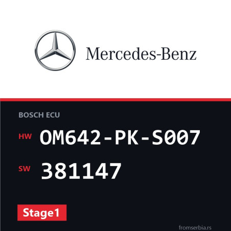 Mercedes-Benz Vito OM642-PK-S007 381147 Stage1 tuning file
