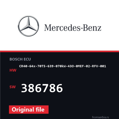 Mercedes-Benz CR40-64x-70T5-639-070kW-43O-0MEF-02-RFV-001 386786 origi