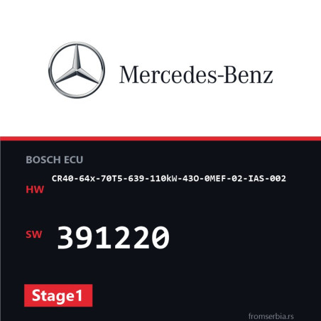 Mercedes-Benz CR40-64x-70T5-639-110kW-43O-0MEF-02-IAS-002 391220 Stage