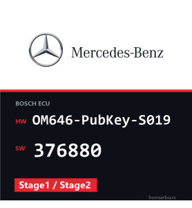 Mercedes-Benz OM646-PubKey-S019 376880 Stage1 / Stage2 file