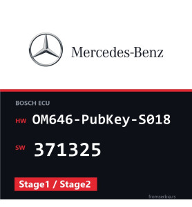 Mercedes-Benz OM646-PubKey-S018 371325 Stage1 / Stage2 file