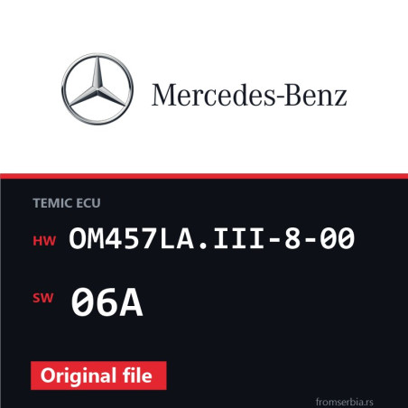 Mercedes-Benz Axor OM457LA.III-8-00 06A original ECU file