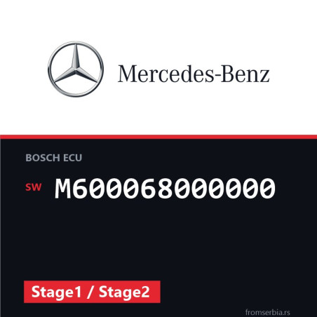 Mercedes-Benz B 180 M600068000000 Stage1 / Stage2 tuning file