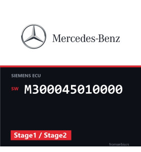 Mercedes-Benz C 180K M300045010000 Stage1 / Stage2 tuning file