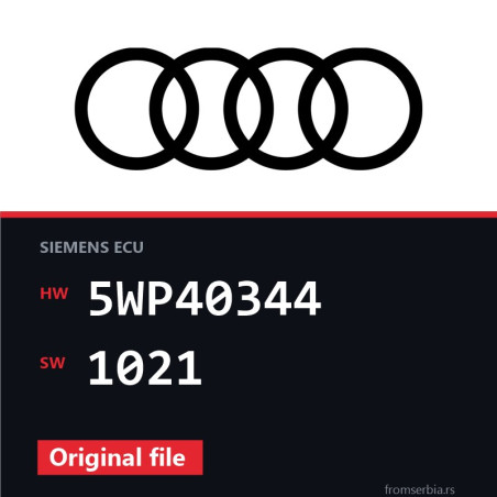 Audi A3 5WP40344 1021 original ECU file