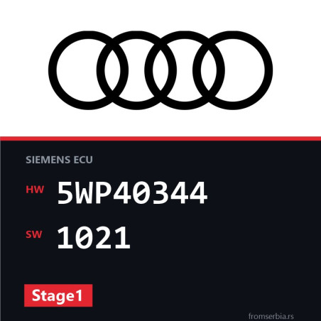Audi A3 5WP40344 1021 Stage1 tuning file