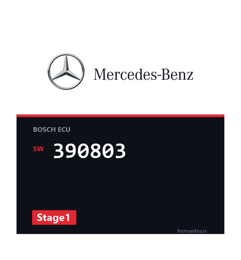 Mercedes-Benz E 320 390803 Stage1 tuning file