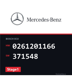 Mercedes-Benz ML 0261201166 371548 Stage1 tuning file