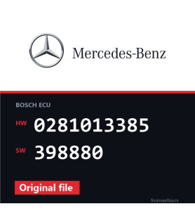 Mercedes-Benz R 320 0281013385 398880 original ECU file