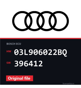 Audi A3 03L906022BQ 396412 original ECU file
