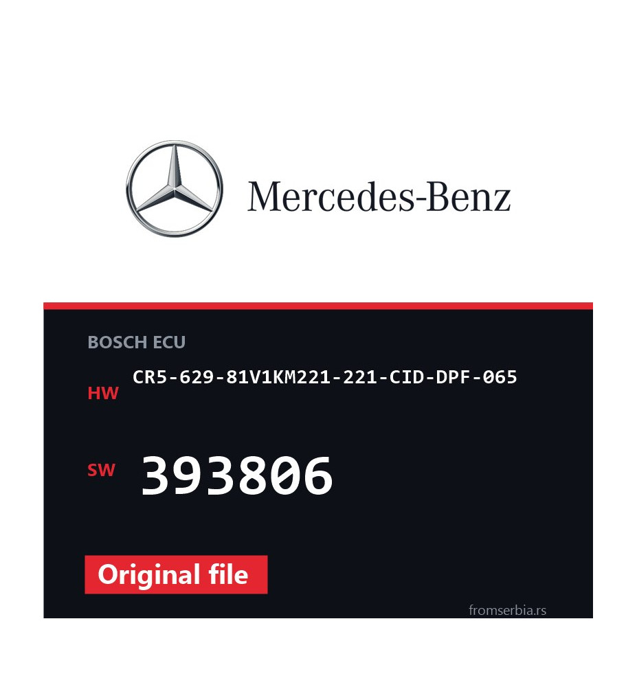 Mercedes-Benz CR5-629-81V1KM221-221-CID-DPF-065 393806 original ECU fi