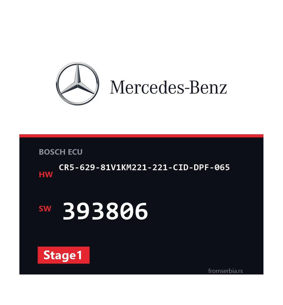 Mercedes-Benz CR5-629-81V1KM221-221-CID-DPF-065 393806 Stage1 file