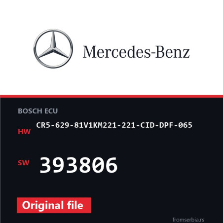 Mercedes-Benz CR5-629-81V1KM221-221-CID-DPF-065 393806 Stage1 file