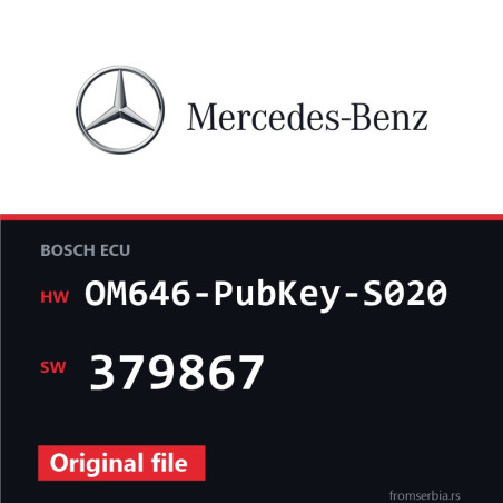 Mercedes-Benz Vito OM646-PubKey-S020 379867 original ECU file