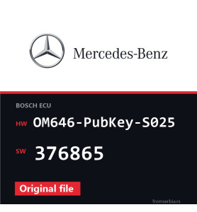 Mercedes-Benz Vito OM646-PubKey-S025 376865 original ECU file