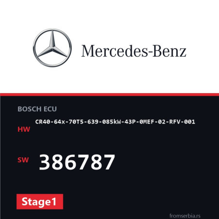 Mercedes-Benz CR40-64x-70T5-639-085kW-43P-0MEF-02-RFV-001 386787 Stage