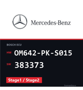 Mercedes-Benz Vito OM642-PK-S015 383373 Stage1 / Stage2 tuning file