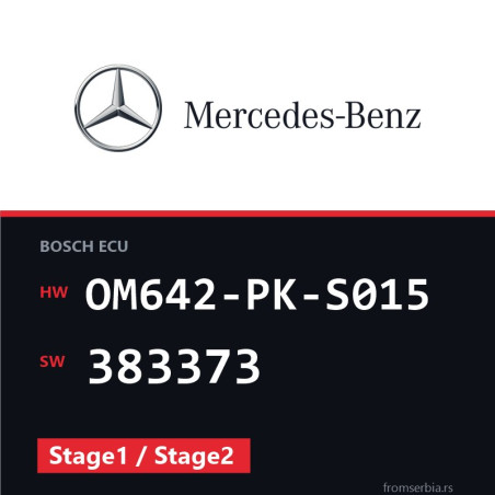 Mercedes-Benz Vito OM642-PK-S015 383373 Stage1 / Stage2 tuning file