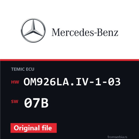 Mercedes-Benz Actros OM926LA.IV-1-03 07B original ECU file