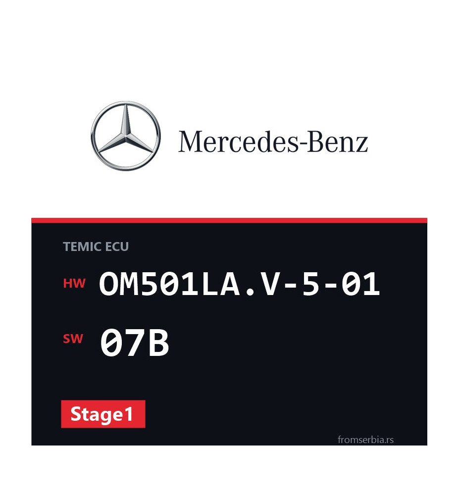 Mercedes-Benz Actros OM501LA.V-5-01 07B Stage1 tuning file