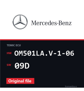 Mercedes-Benz Actros OM501LA.V-1-06 09D original ECU file