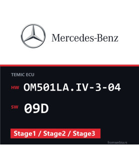 Mercedes-Benz OM501LA.IV-3-04 09D Stage1 / Stage2 / Stage3 file