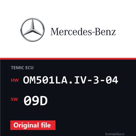 Mercedes-Benz Actros OM501LA.IV-3-04 09D original ECU file