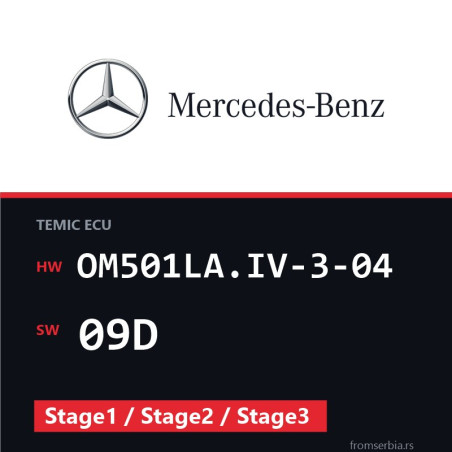 Mercedes-Benz OM501LA.IV-3-04 09D Stage1 / Stage2 / Stage3 file