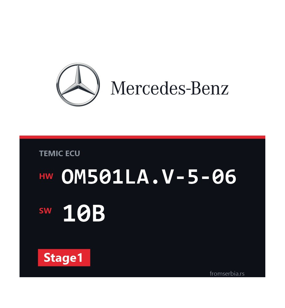 Mercedes-Benz Actros OM501LA.V-5-06 10B Stage1 tuning file