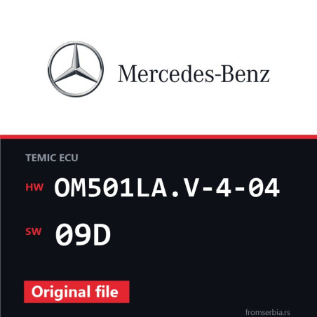 Mercedes-Benz Actros OM501LA.V-4-04 09D original ECU file