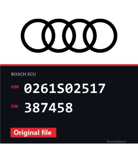 Audi A3 0261S02517 387458 original ECU file