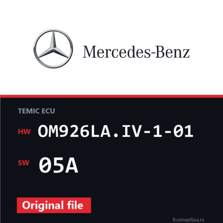 Mercedes-Benz Atego OM926LA.IV-1-01 05A original ECU file