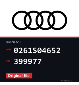 Audi A3 0261S04652 399977 original ECU file