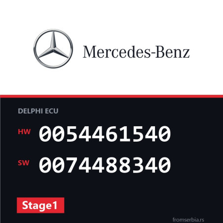 Mercedes-Benz C 200 0054461540 0074488340 Stage1 tuning file