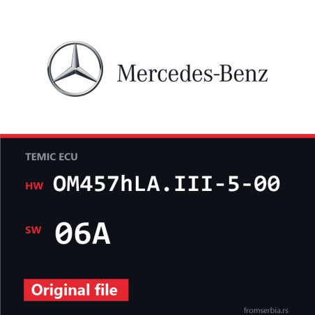 Mercedes-Benz Citaro OM457hLA.III-5-00 06A original ECU file