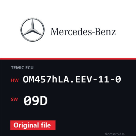 Mercedes-Benz Citaro OM457hLA.EEV-11-0 09D original ECU file