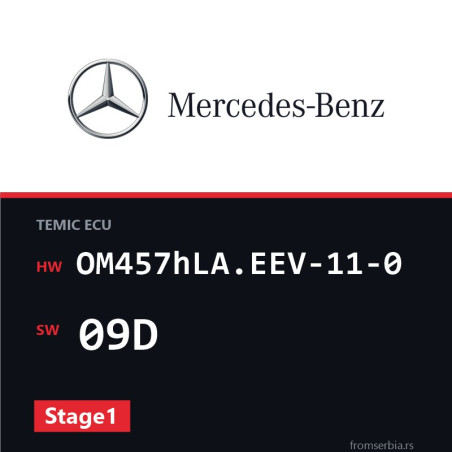 Mercedes-Benz Citaro OM457hLA.EEV-11-0 09D Stage1 tuning file