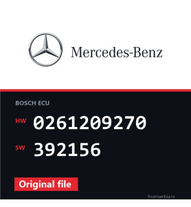 Mercedes-Benz CL63 0261209270 392156 original ECU file