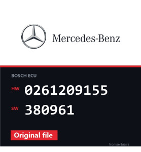Mercedes-Benz CL63 0261209155 380961 original ECU file