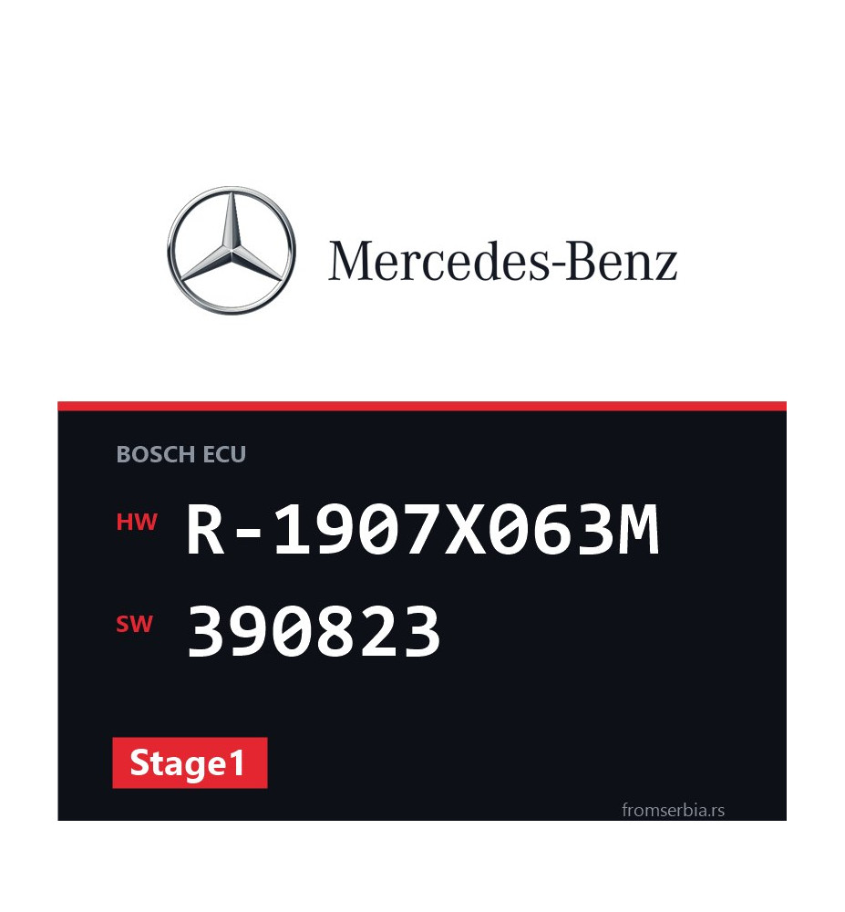 Mercedes-Benz CLS R-1907X063M 390823 Stage1 tuning file
