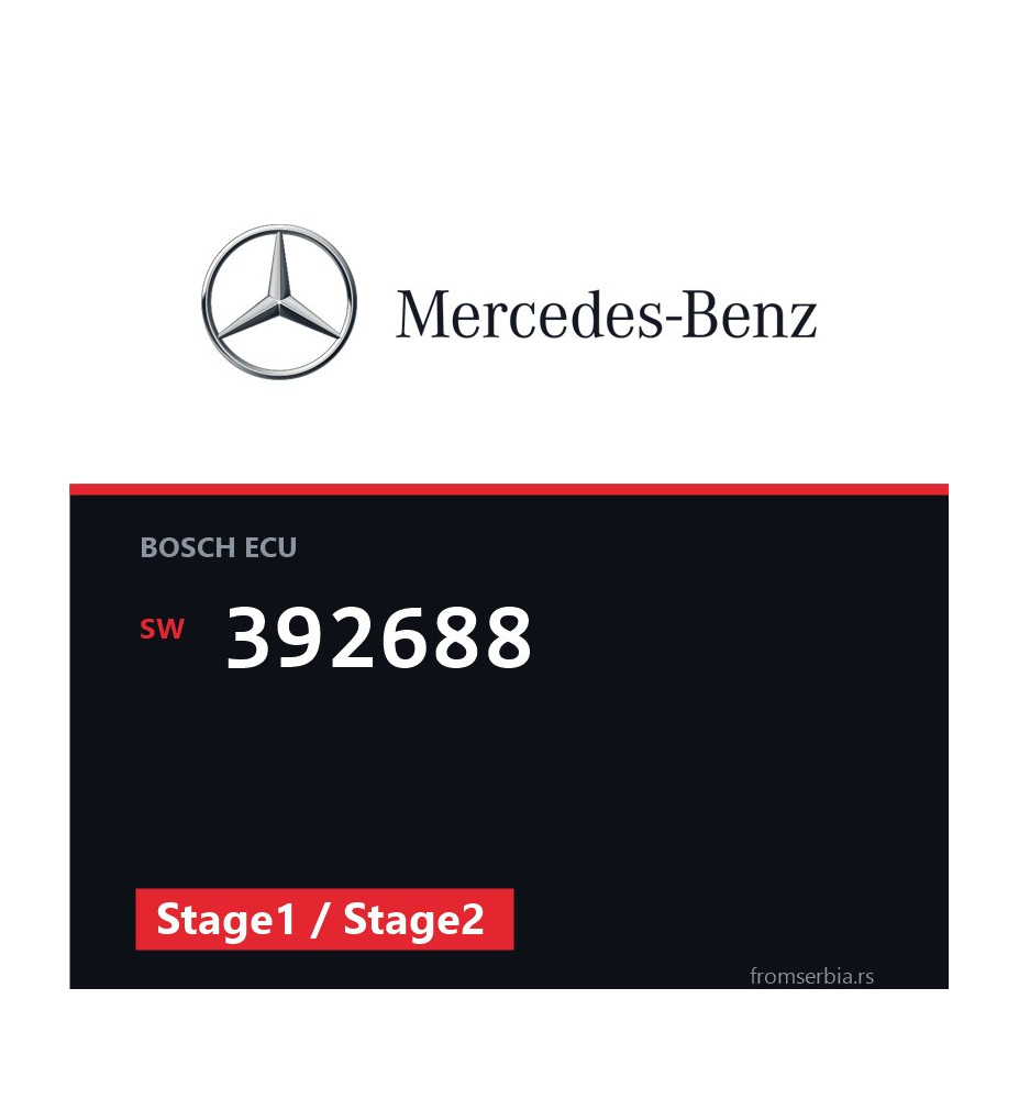 Mercedes-Benz E 320 392688 Stage1 / Stage2 tuning file