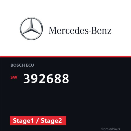 Mercedes-Benz E 320 392688 Stage1 / Stage2 tuning file