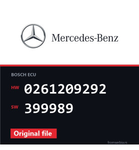 Mercedes-Benz E55 0261209292 399989 original ECU file