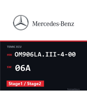 Mercedes-Benz Econic OM906LA.III-4-00 06A Stage1 / Stage2 tuning file