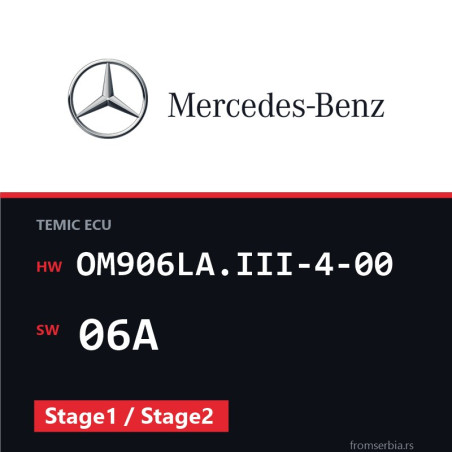 Mercedes-Benz Econic OM906LA.III-4-00 06A Stage1 / Stage2 tuning file
