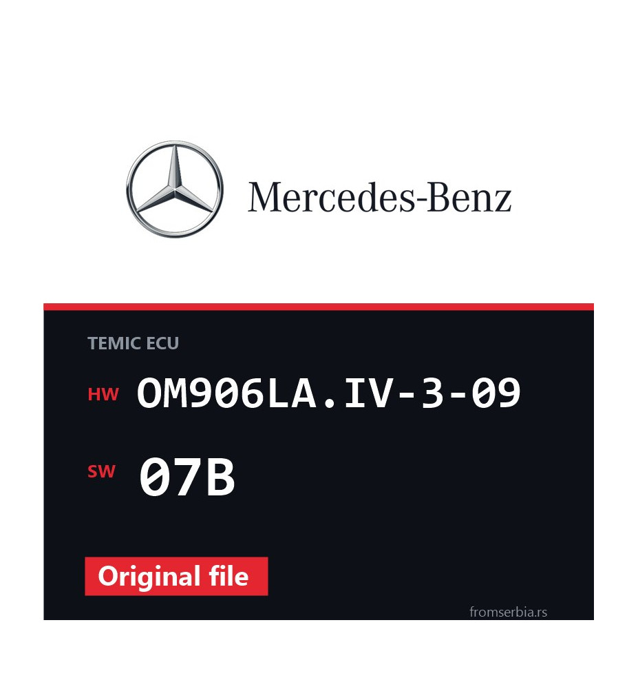 Mercedes-Benz Econic OM906LA.IV-3-09 07B original ECU file
