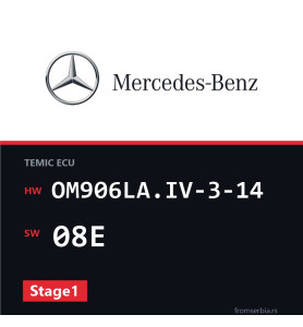 Mercedes-Benz Econic OM906LA.IV-3-14 08E Stage1 tuning file